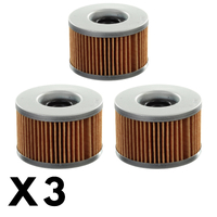 3 Pack Whites Oil Filter for Honda VTR250 1997-2012