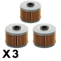 3 Pack Whites Oil Filter for Honda TRX400X 2012-2014 (WPOF112)