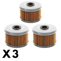 3 Pack Whites Oil Filter for Honda TRX500FM Foreman 4X4 2005-2013