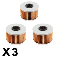 3 Pack Whites Oil Filter for Honda TRX420FA2 2014-2024