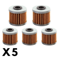 5 Pack Whites Oil Filter for Honda CRF250R 2004-2024