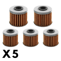 5 Pack Whites Oil Filter for Honda NC750X ABS 2020-2024