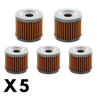 5 Pack Whites Oil Filter for Suzuki GSX250RL 2019-2024
