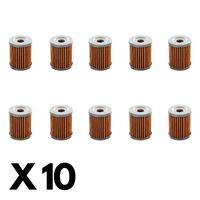 10 Pack Whites Oil Filter for Kawasaki KLX125 A1-A3 Small Wheel 2003-2006