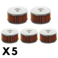 5 Pack Whites Oil Filter for Suzuki GZ250 Marauder 1999-2008