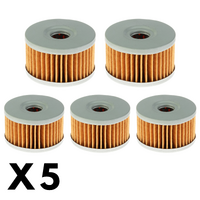 5 Pack Whites Oil Filter for Suzuki LS650 Savage 1986-1987