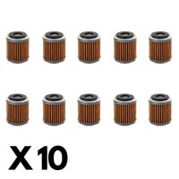 10 Pack Whites Oil Filter for Yamaha YFZ450X 2010-2011