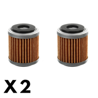 2 Pack Whites Oil Filter for Yamaha YFM250R Raptor 2X4 2008-2017