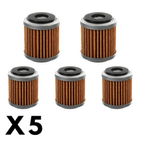 5 Pack Whites Oil Filter for Yamaha WR250R 2009-2022