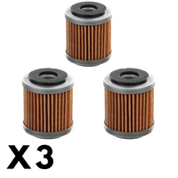 3 Pack Whites Oil Filter for Yamaha Tricity 300 2022-2023