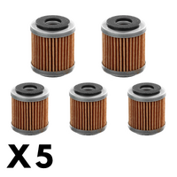 5 Pack Whites Oil Filter for Yamaha XT250 2005-2008