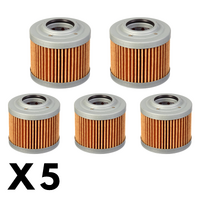 5 Pack Whites Oil Filter for Moto Guzzi Stelvio 1200 NTX 2015-2016