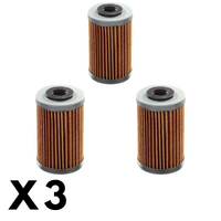 3 Pack Whites Oil Filter for KTM 400 SX 2000-2002