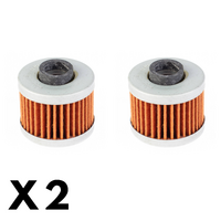 2 Pack Whites Oil Filter for Aprilia 125 Scarabeo, GT 2004