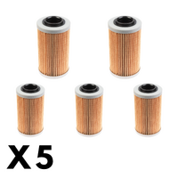 5 Pack Whites Oil Filter for Seadoo 4-TEC GTX LTD iS 260 18CS 2012