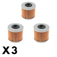 3 Pack Whites Oil Filter for Kawasaki J300 ABS 2015-2016