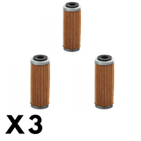 3 Pack Whites Oil Filter for KTM 250 EXCF Six Days 2024
