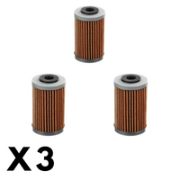3 Pack Whites Oil Filter for KTM 450 SXF 2013-2015