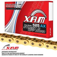 XAM Chain for Honda VFR800X CROSSRUNNER 2015-2019 >525 X-Ring Gold