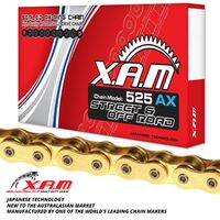 XAM Chain for Triumph STREET TRIPLE 2017-2018 >525 X-Ring Gold