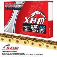 XAM Chain for Kawasaki ZZR600 1990-1992 >530 X-Ring Gold