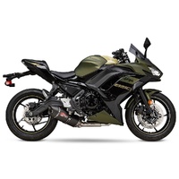 Yoshi Race AT2 Full SS Exhaust/Carbon Muff Kawasaki Z650 (Z650L LAMS) 2017-2025