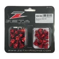 ZETA Plastic Bolt Set Red for Honda CRF450L 2019-2020