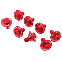 ZETA Fork Guard Bolt Set Red ZE889102