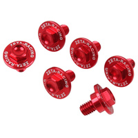 ZETA Fork Guard Bolt Set Red for Honda XR400MOTARD 2005-2008