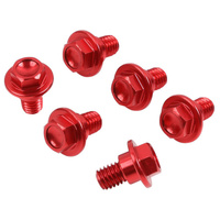 ZETA Fork Guard Bolt Set Red ZE889302