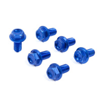ZETA Fork Guard Bolt Set Blue for Suzuki DRZ400SM 2005-2024