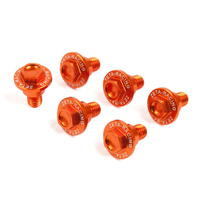 ZETA Fork Guard Bolt Set Orange for Gas Gas EC250 2021-2025