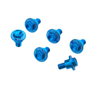 ZETA Fork Guard Bolt Set Blue for Husqvarna TX125 2017-2019