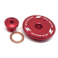 ZETA Engine Plug Kit Red for Kawasaki KFX400 2003-2006