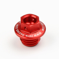 ZETA Oil Fill Plug Red for Honda CRF250RX 2019-2025