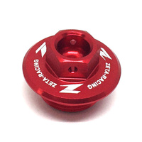 ZETA Oil Fill Plug Red for Yamaha XT250X 2006-2017