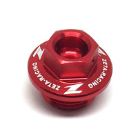 ZETA Oil Fill Plug Red for Kawasaki KX250F 2004-2018
