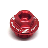 ZETA Oil Fill Plug Red for Kawasaki KX250 2019-2025