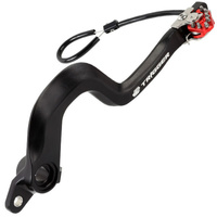 ZETA Trigger Brake Pedal Red for Suzuki DRZ400S 2000-2024