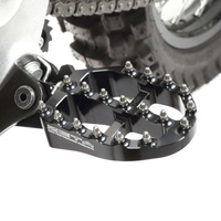 ZETA Alloy Foot Pegs Black for Kawasaki KX450X 2021-2026