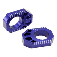 ZETA Axle Blocks Blue for Yamaha YZ250F 2002-2008
