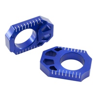 ZETA Axle Blocks Blue for Yamaha YZ250F 2012-2026