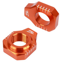 ZETA Axle Blocks Orange for KTM FREERIDE250F 2018-2020