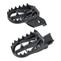 Zeta Wide Chromoly Mid Foot Pegs for Yamaha TTR125 LWE Big Wheel 2005-2026