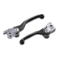 Zeta Pivot Brake/Clutch Lever Set Black for Honda CRF450RX 2021-2026