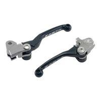 Zeta Pivot Brake/Clutch Lever Set Black for Kawasaki KX250F 2013-2020