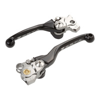Zeta Pivot Brake/Clutch Lever Set Black for Kawasaki KX450X 2021-2023