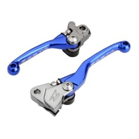 Zeta Pivot Brake/Clutch Lever Set Blue for Yamaha YZ125 2015-2026