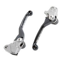 Zeta Pivot Brake/Clutch Lever Set Black for Yamaha YZ250FX 2015-2019