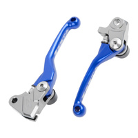 Zeta Pivot Brake/Clutch Lever Set Blue for Yamaha YZ450FX 2016-2018